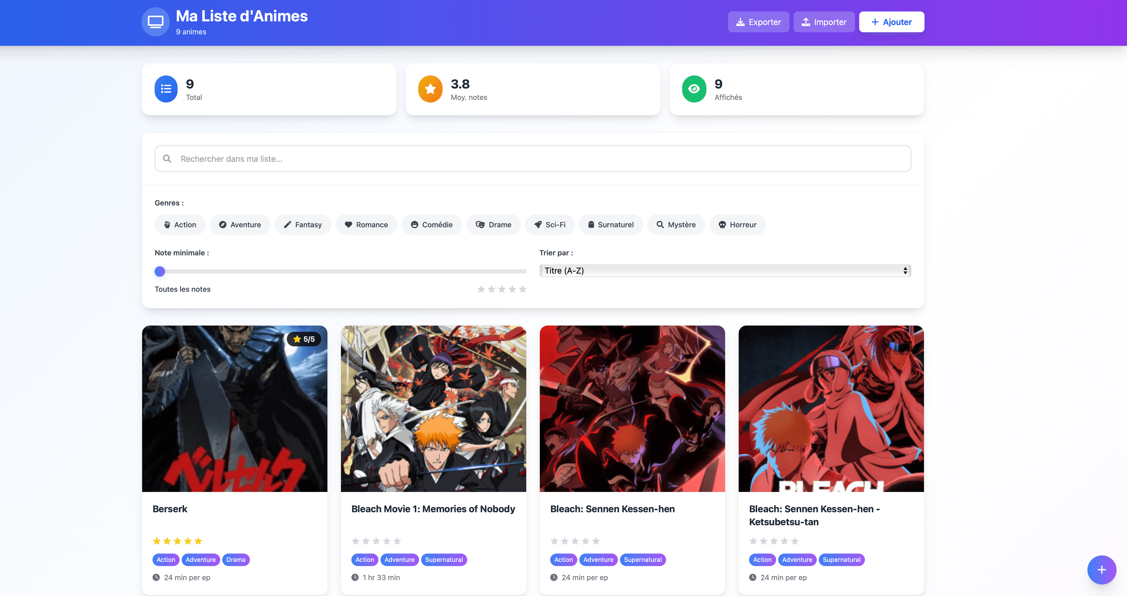 MyAnimeList Tracker